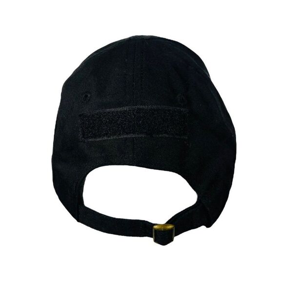 IV8888 Military Patch Hat Tank / Plane Plaine Black / Multicolor Adjustable - Picture 3 of 7